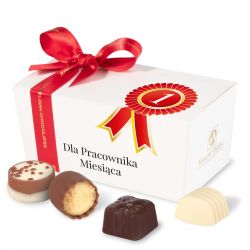 Czekoladki firmowe Ballotin White no.3 Dla najlepszego pracownika miesiąca - MountBlanc - 1