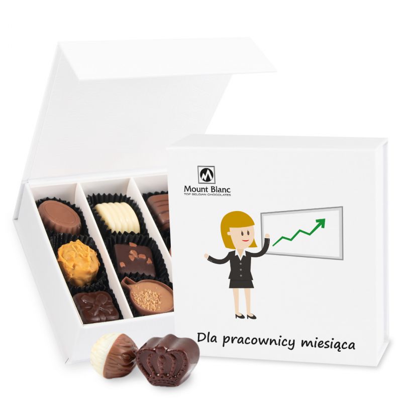 Pralinki firmowe Finesse White no.2 Dla pracownicy miesiąca - MountBlanc - 1 Pralinki firmowe Finesse White no.2 Dla pracownicy miesiąca - MountBlanc - 1