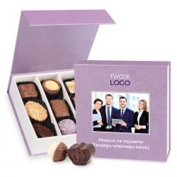 Bombonierka reklamowa Finesse Lavender-White no.2 ze zdjęciem i tekstem - MountBlanc - 1