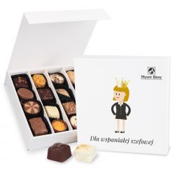 Bombonierka Finesse White no.3, prezent dla szefowej - MountBlanc - 1