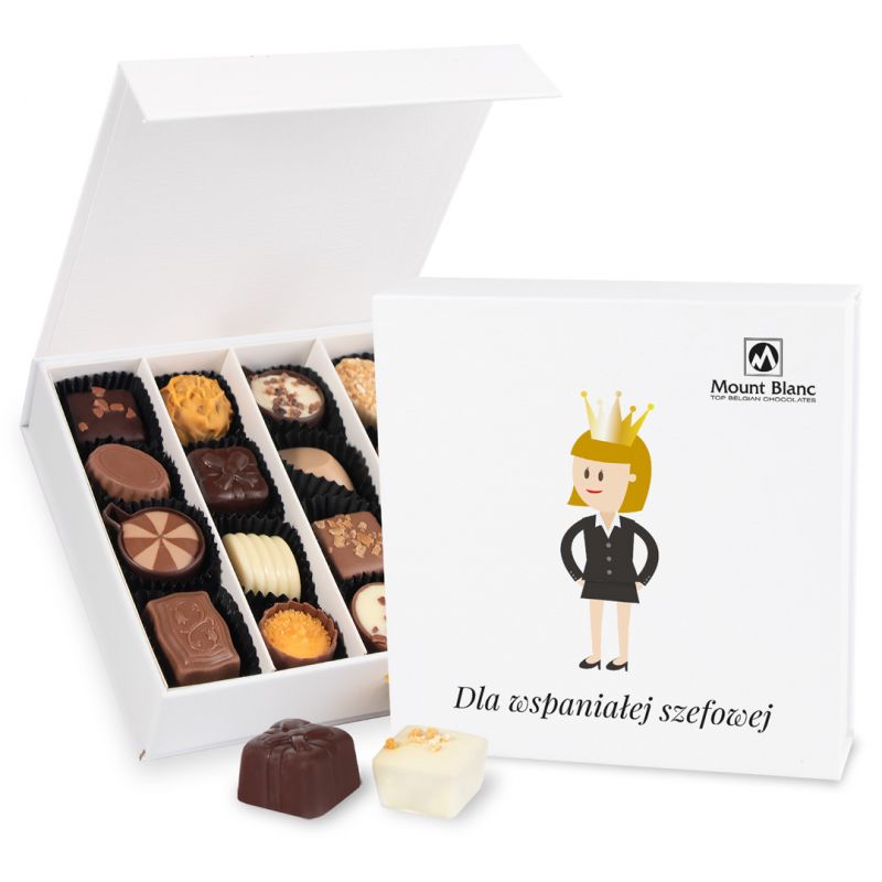 Bombonierka Finesse White no.3, prezent dla szefowej - MountBlanc - 1