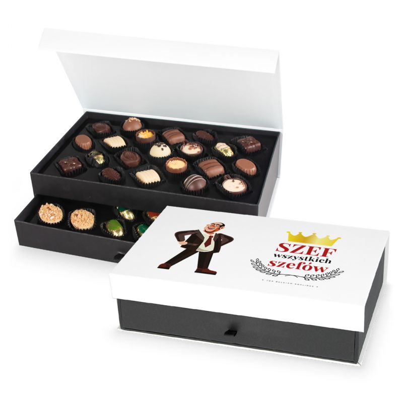 Czekoladowy upominek Chocolate Tower White Szef wszystkich szefów - MountBlanc - 1 Czekoladowy upominek Chocolate Tower White Szef wszystkich szefów - MountBlanc - 1