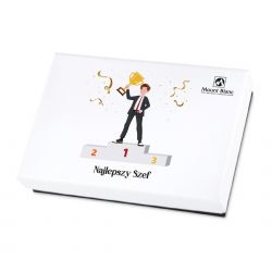 Czekoladowy prezent dla szefa Premium White Mini Najlepszy Szef - MountBlanc - 2