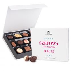 Bombonierka dla Szefowej Chocolate Box Medium White - MountBlanc - 1