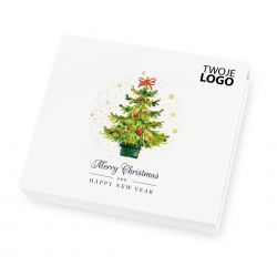 Pralinki na Boże Narodzenie Christmas Chocolate Box White Medium z logo - MountBlanc - 2