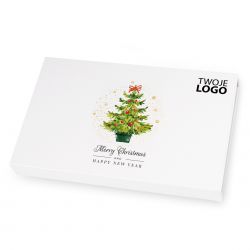 Praliny pod Choinkę Christmas Chocolate Box z logo Twojej firmy - MountBlanc - 2
