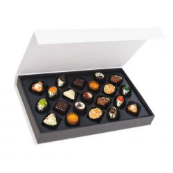 Praliny pod Choinkę Christmas Chocolate Box z logo Twojej firmy - MountBlanc - 3