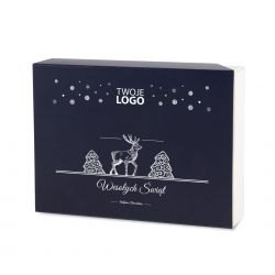 Czekoladki dla firm Christmas Delights Mini Blue no.3 z logo firmy - MountBlanc - 2