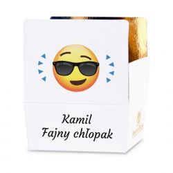 Czekoladki z imieniem Mini Ballotin White no.2 Fajny Chłopak