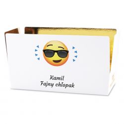 Czekoladki z imieniem Mini Ballotin White no.4 Fajny Chłopak