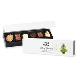 Czekoladki świąteczne dla firm Christmas Chocolate Box Long Mini - MountBlanc - 2