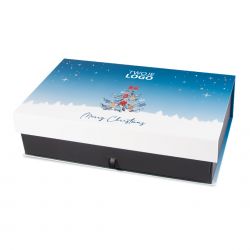 Czekoladki firmowe na Święta Chocolate Tower Blue z Twoim logo