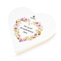 Czekoladki Sweet Heart White Mini moc życzeń dla Babci