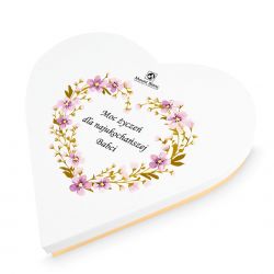 Bombonierka Sweet Heart White Maxi moc życzeń dla Babci