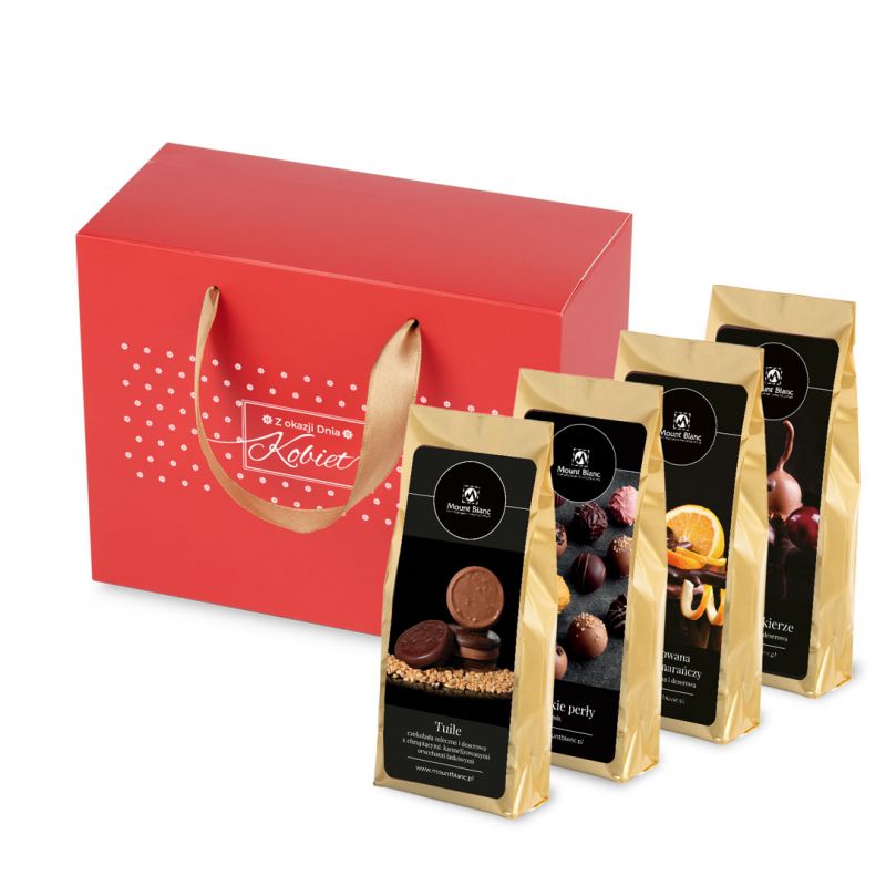 Ribbon Box Red no.1, słodycze na Dzień Kobiet - MountBlanc - 1