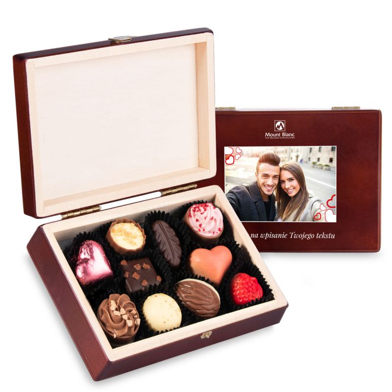 Szkatułka Decor ze zdjęciem i własnym tekstem - MountBlanc - 1