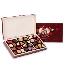 Czekoladki na Walentynki Decor Trio Dark Happy Valentine's Day z Twoim tekstem - MountBlanc - 1