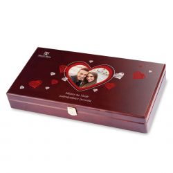 Czekoladki na Walentynki Decor Trio Dark Happy Valentine's Day z Twoim tekstem - MountBlanc - 2