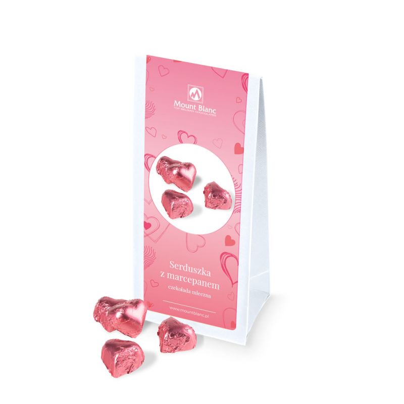Serduszka z macepanem w czekoladzie mlecznej - MountBlanc - 1