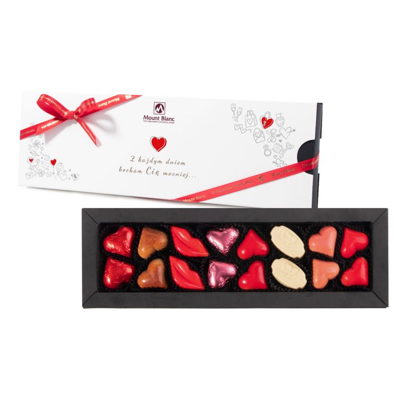 Bombonierka Circle Mini Standard Z każdym dniem kocham Cię mocniej