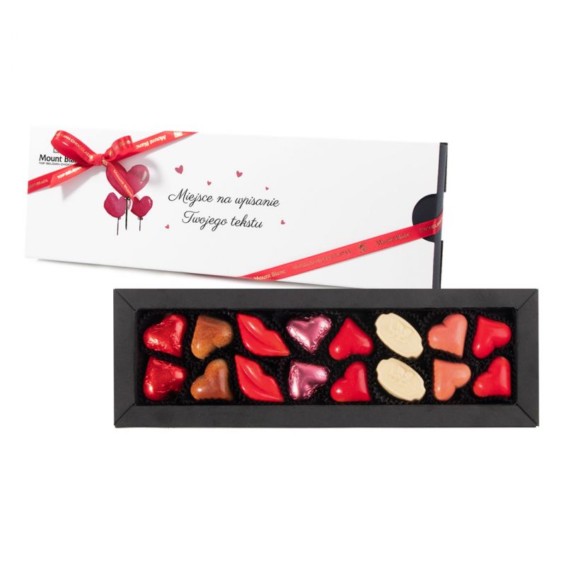 Bombonierka na Walentynki Circle Mini Standard z Twoimi życzeniami