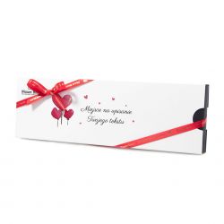 Bombonierka na Walentynki Circle Mini Standard z Twoimi życzeniami