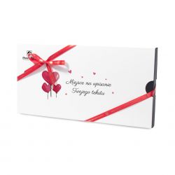 Prezent na Walentynki Circle Maxi Standard z Twoimi życzeniami