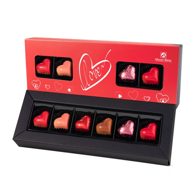 Czekoladki na Walentynki Premium Elegance Red Long Love