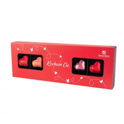 Bombonierka na Walentynki Premium Elegance Red Long Kocham Cię