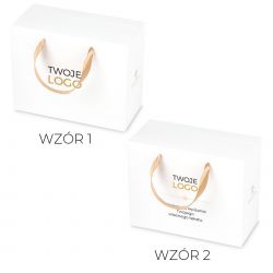 Zestaw czekoladowy Ribbon Box White no.2 z logo