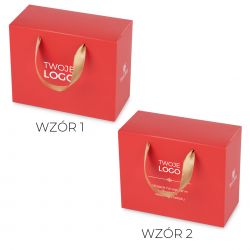 Zestaw prezentowy Ribbon Box Red no.2 z logo firmy