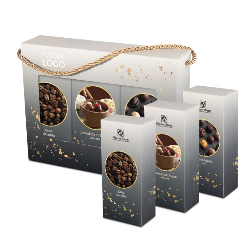 Zestaw upominkowy Choco Ribbon Black no.2 z logo firmy
