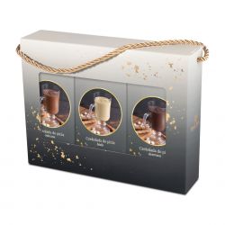 Zestaw prezentowy z czekoladami do picia Choco Ribbon Black no.1