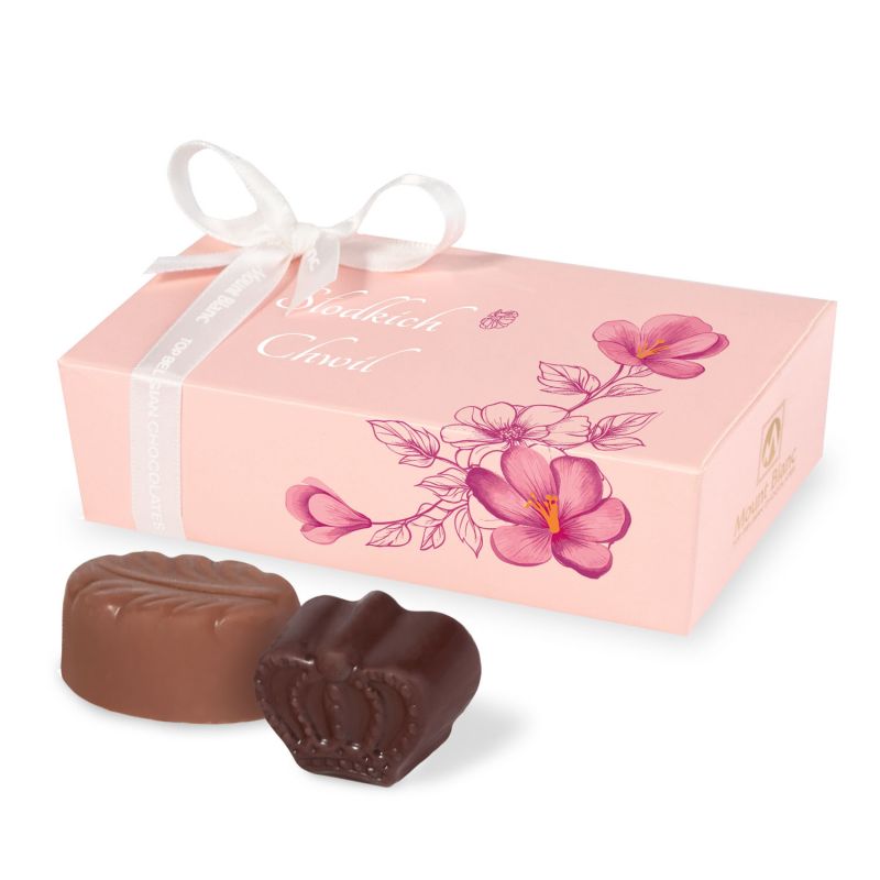 Praliny na Dzień Kobiet Mini Ballotin Pink no.3 Słodkich Chwil