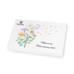 Bombonierka dla kobiety Chocolate Box White z Twoimi życzeniami