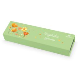 Czekoladki na Dzień Kobiet Chocolate Box Long Green Najsłodsze życzenia