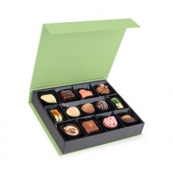 Bombonierka Chocolate Box Medium Green z Twoimi życzeniami - MountBlanc - 3
