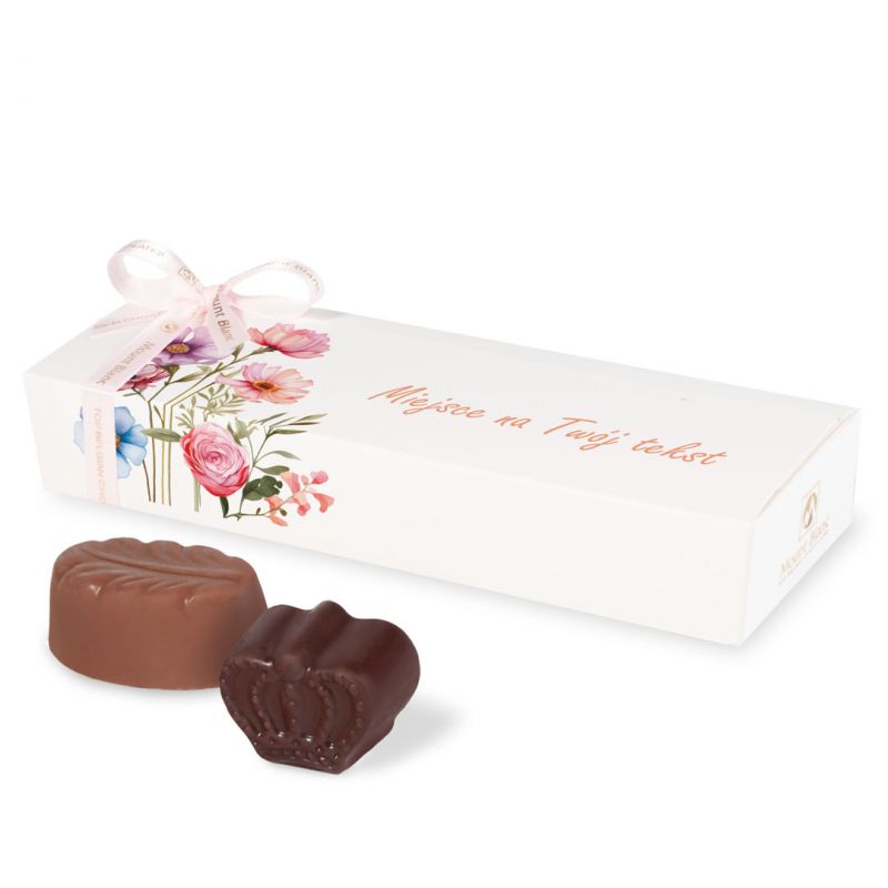 Prezent na Dzień Kobiet Mini Ballotin White no.5 z Twoimi życzeniami - MountBlanc - 1