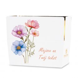 Czekoladowy prezent na Dzień Kobiet Ballotin White no.2 z Twoimi życzeniami - MountBlanc - 2