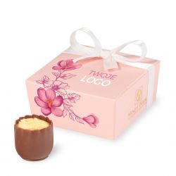 Czekoladki na Dzień Kobiet Mini Ballotin Pink no.2 z Twoim logo - MountBlanc - 1