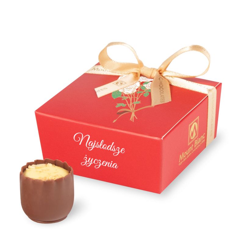 Czekoladki Mini Ballotin Red no.2 Najsłodsze życzenia - MountBlanc - 1