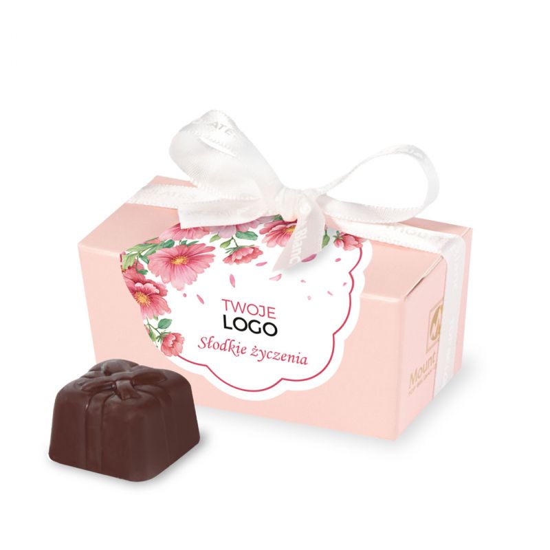 Upominek z okazji Dnia Kobiet Mini Ballotin Pink no.1 Twoim logo - MountBlanc - 1