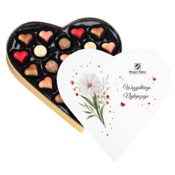 Czekoladki Sweet Heart White Maxi kwiatek Wszystkiego Najlepszego