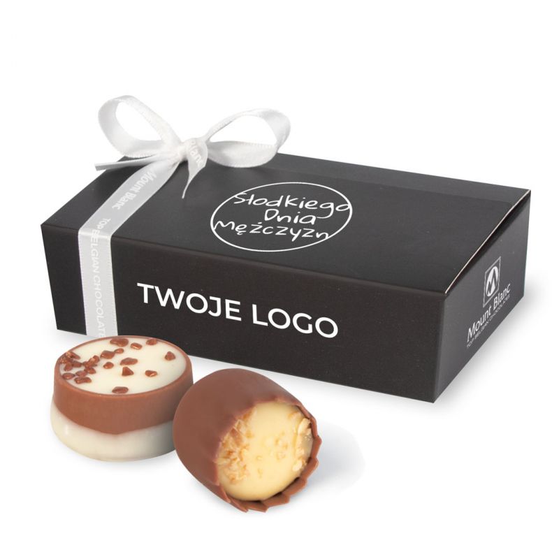 Czekoladki dla mężczyzny Mini Ballotin Black no.3 z Twoim logo - MountBlanc - 1