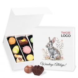 Wielkanocne czekoladki Finesse White no.2 z logo firmy - MountBlanc - 1