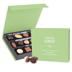 Bombonierka z logo Chocolate Box Medium Green