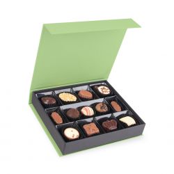 Bombonierka z logo Chocolate Box Medium Green