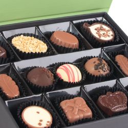 Bombonierka z logo Chocolate Box Medium Green