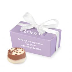 Czekoladki z Twoim logo Mini Ballotin Lavender no.1