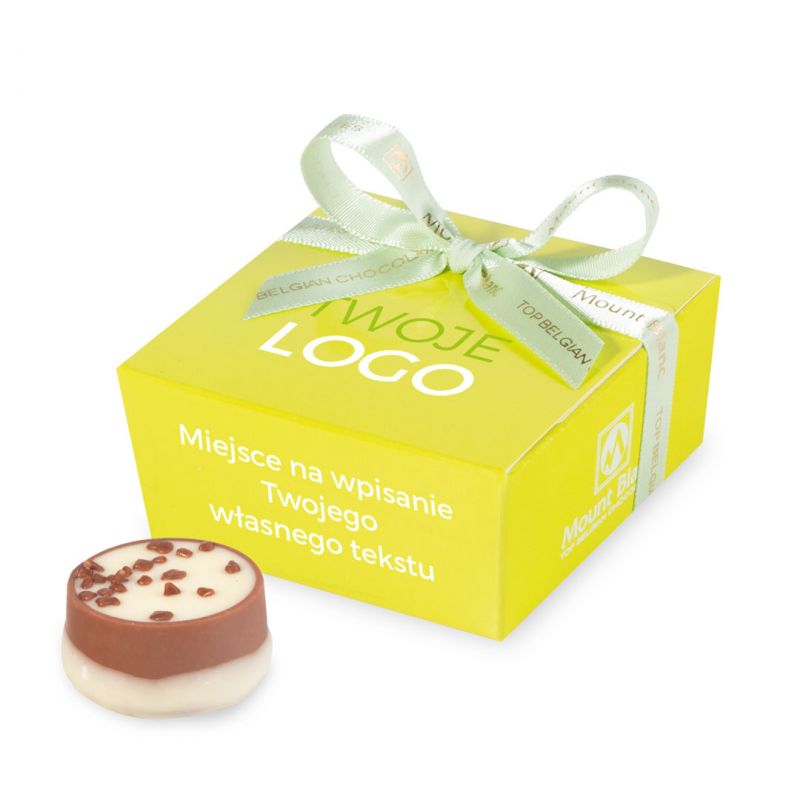 Czekoladki z nadrukiem logo Mini Ballotin Green no.2